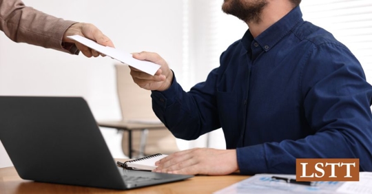 employee receiving salary